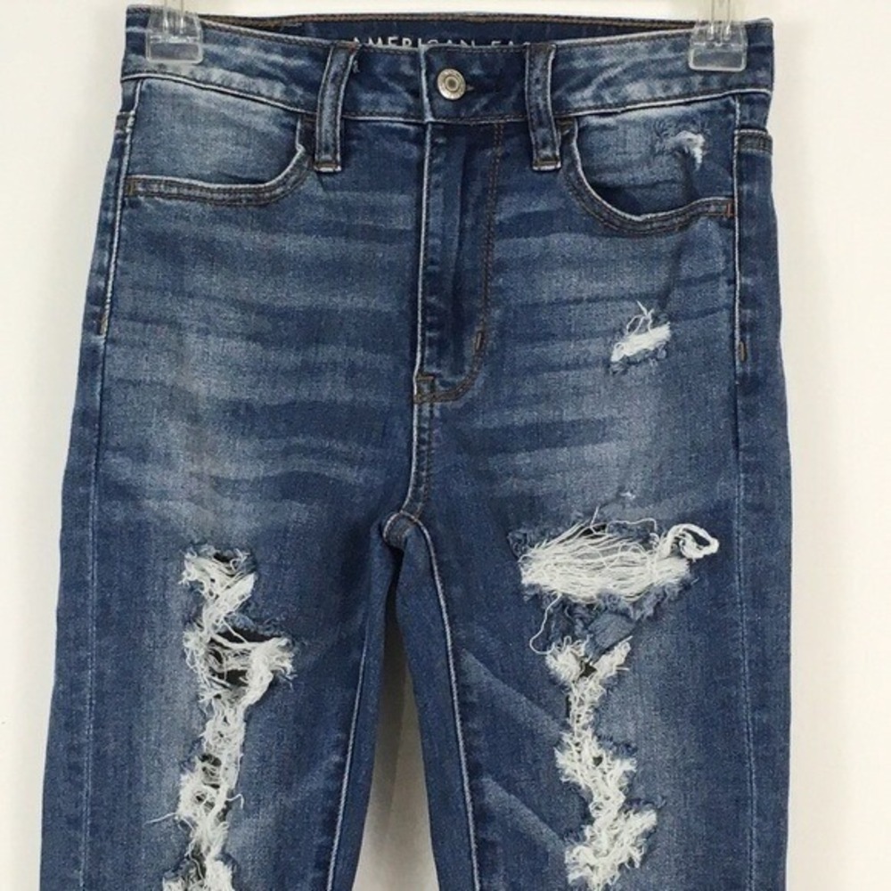 American Eagle Next Level Stretch Sup High Rise Jegging 00 Short - Picture 2 of 8